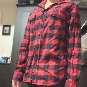 Men’s Flannel Red/Black Plaid